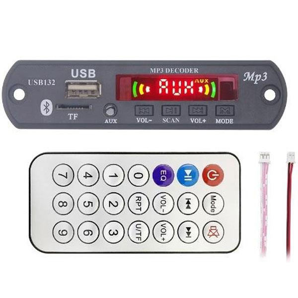MAGICVOICE USB-132 USB/SD/MIC/AUX/BLUETOOTH KUMANDALI EKRANLI ANFİLİ OTO TEYP ÇEVİRİCİ DİJİTAL PLAYER BOARD