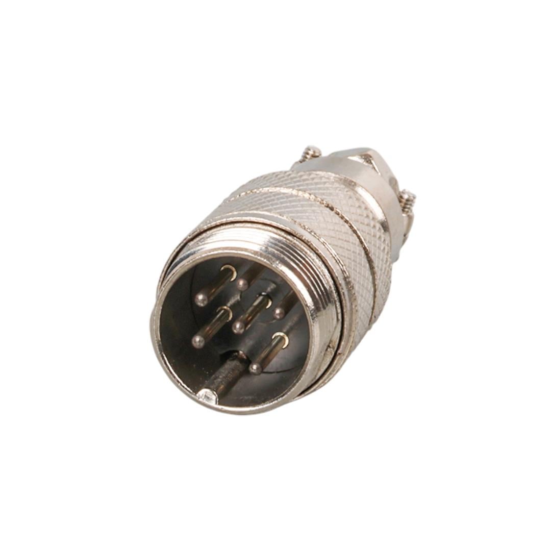 MAYK GX16 6 PİNLİ METAL ERKEK KONNEKTÖR (M16 - 16MM)
