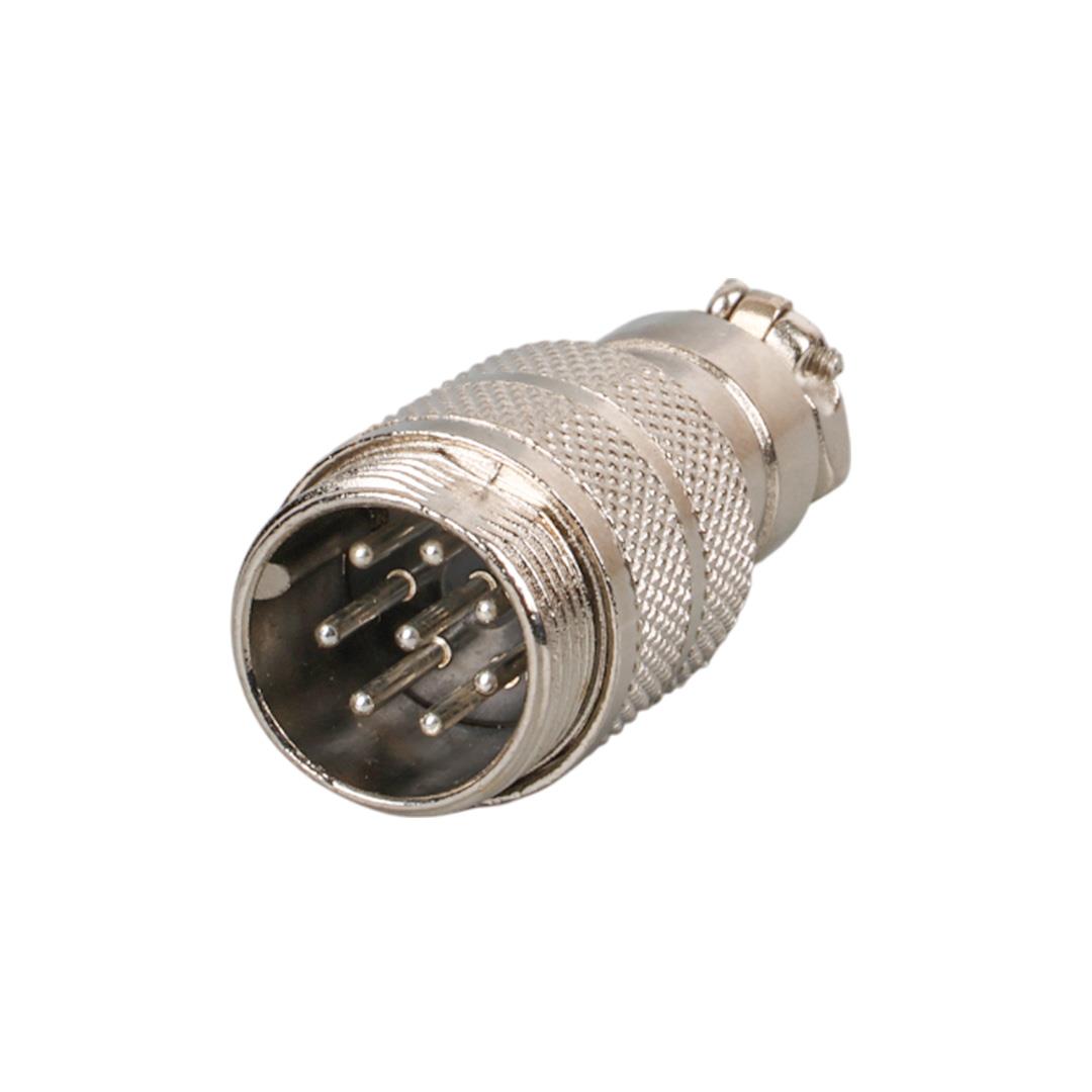 MAYK GX16 8 PİNLİ METAL ERKEK KONNEKTÖR (M16 - 16MM)