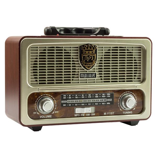 MEİER M-111BT USB/SD/FM/BLUETOOTH DESTEKLİ NOSTALJİK RADYO