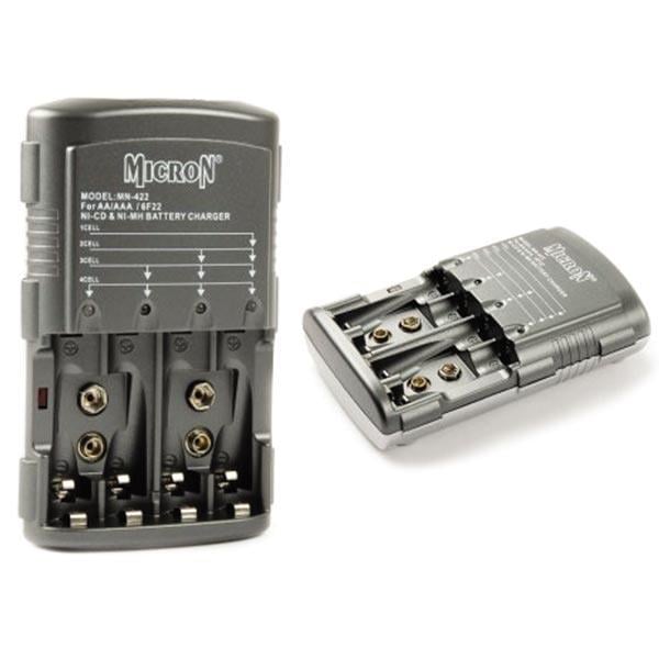 MICRON MN-422  (4 ADET AA/AAA * 2 ADET 9V) NI-MH/NI-CD PİL ŞARJ CİHAZI