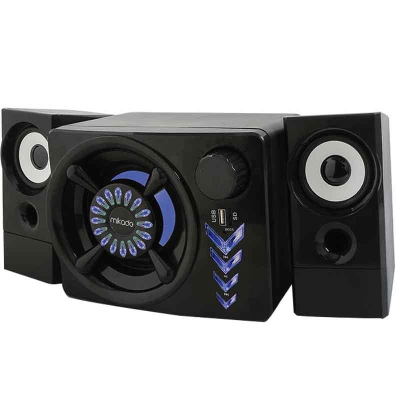 MIKADO MD-219BT 2+1 10W+3W*2 SİYAH USB+TF+BLUETOOTH DESTEKLİ SPEAKER - HOPARLÖR