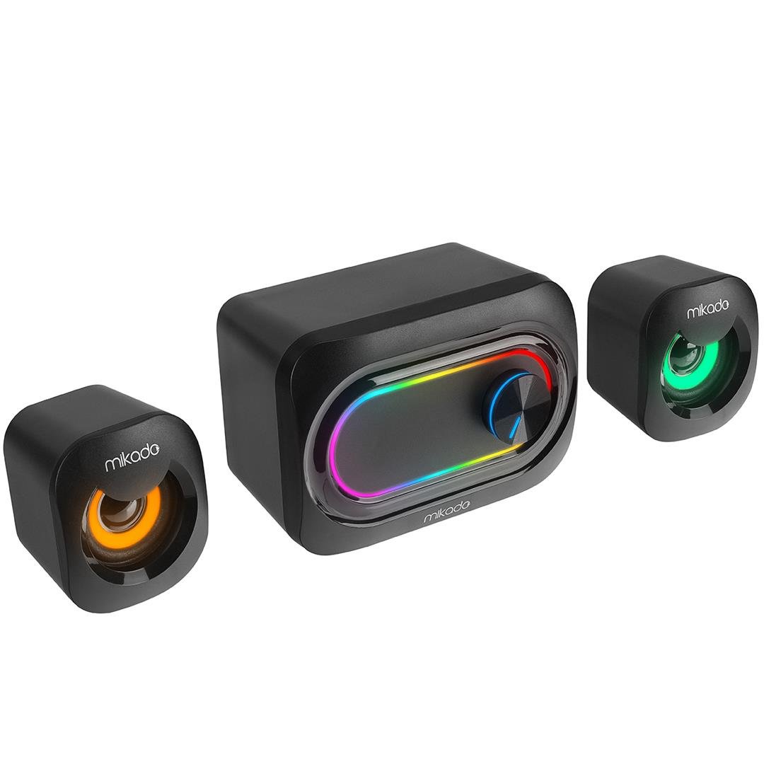 MİKADO MD-511 5W+3WX2 USB RGB LEDLİ 2.1 GAMING SPEAKER Fiyatı - Merter Elektronik