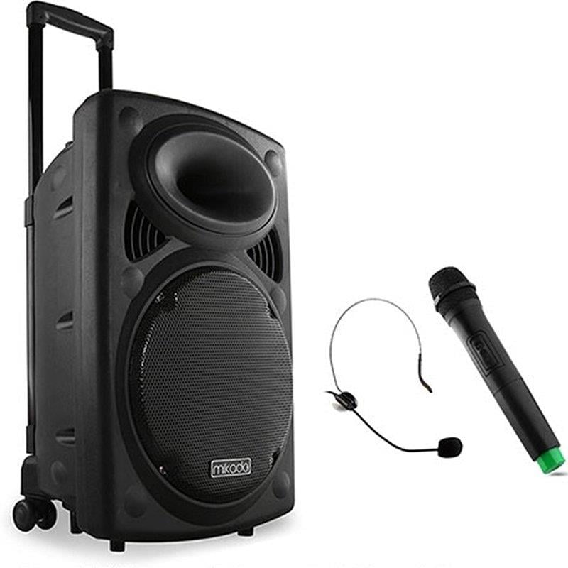 MIKADO MD-89KP 35 WATT SİYAH USB+FM DESTEKLİ BT/KABLOSUZ EL+ HEADSET MİK SEYYAR ANFİ