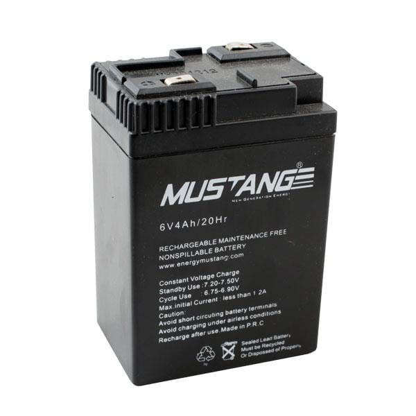 MUSTANG 6 VOLT - 4 AMPER GEÇMELİ IŞILDAK AKÜSÜ