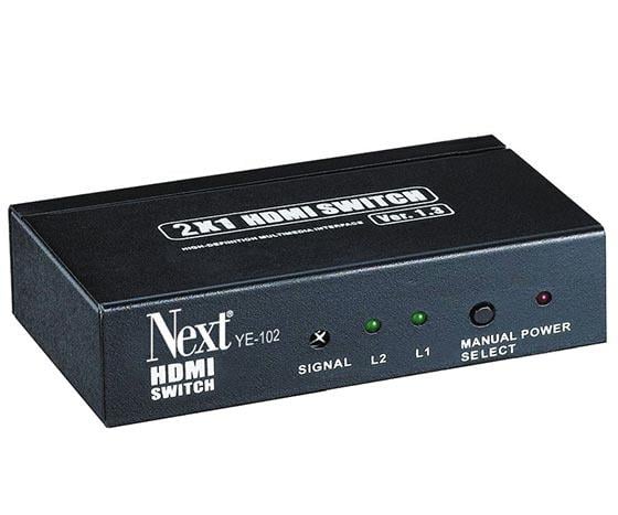 NEXT YE-102 HDMI SWITCH (2 CİHAZ GİRİŞ / 1 LCD ÇIKIŞ)