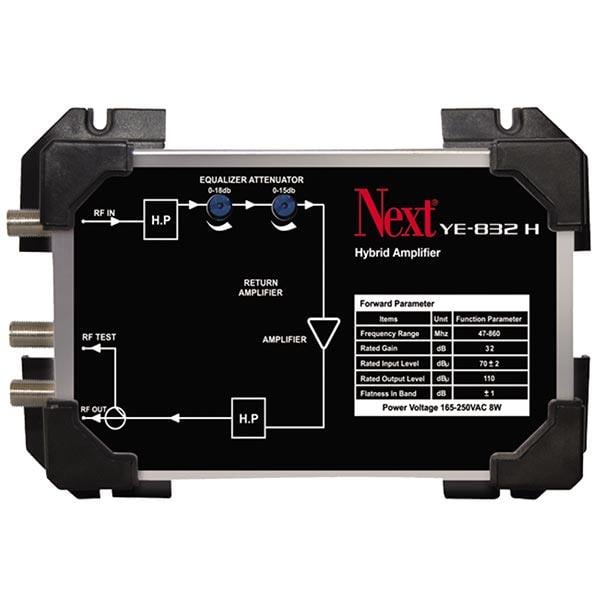 NEXT YE-830 HYBRİD İKİ YOLLU AMPLİFİKATÖR (32 DB 85-860 MHZ)