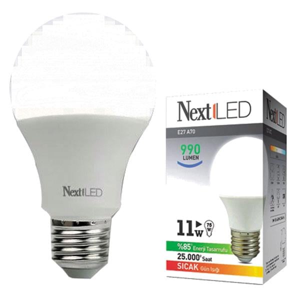 NEXTLED YE-11W-E27G 11 WATT 990 LÜMEN 3000K GÜNIŞIĞI LED AMPUL