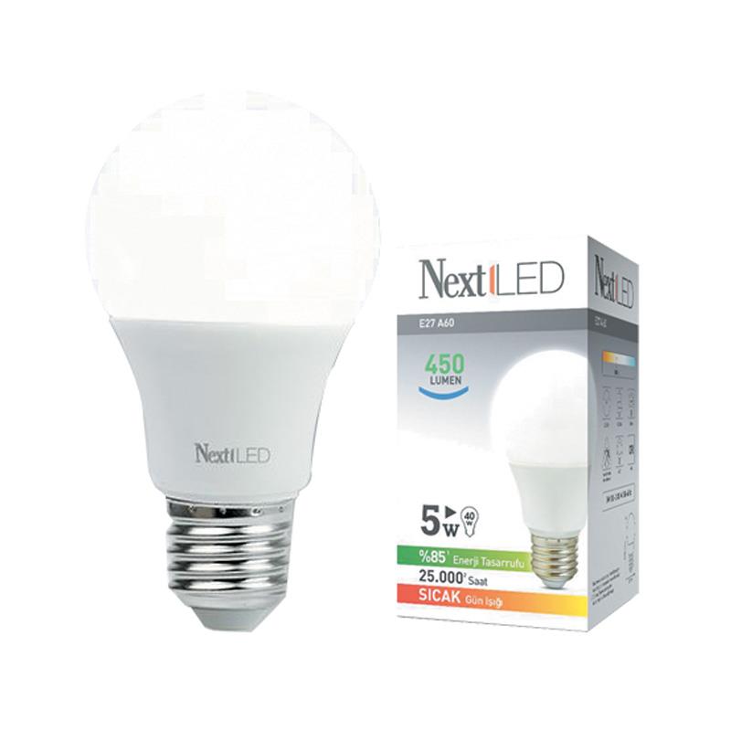 NEXTLED YE-8W-E27G 8 WATT 700 LÜMEN 3000K GÜNIŞIĞI LED AMPUL