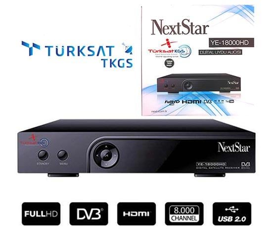 NEXTSTAR YE-18000 TKGSLİ FULL HD UYDU ALICISI