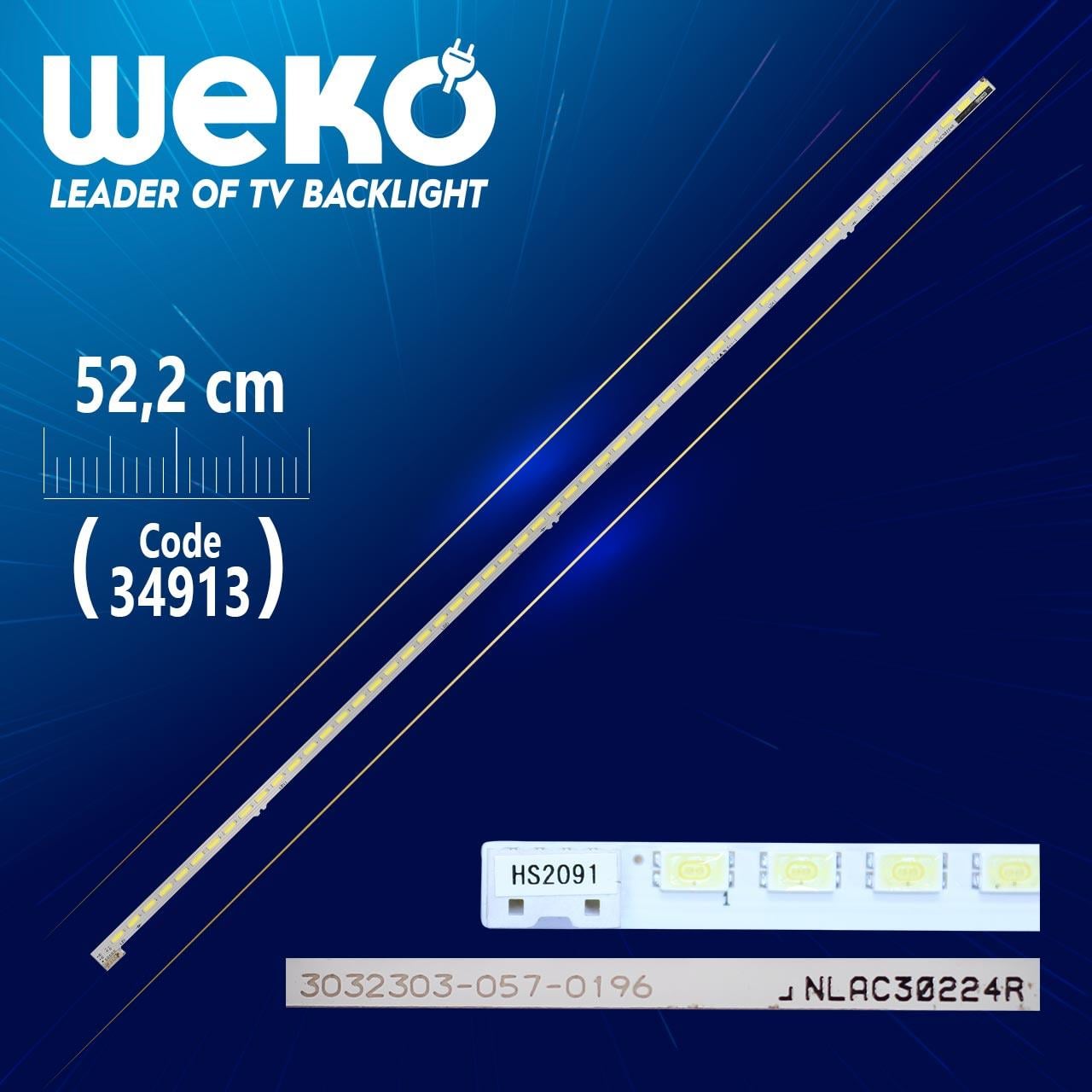 NLAC30224R - (RIGHT) 3032303-057-0196  52.2 CM 54 LEDLİ - (WK-750)