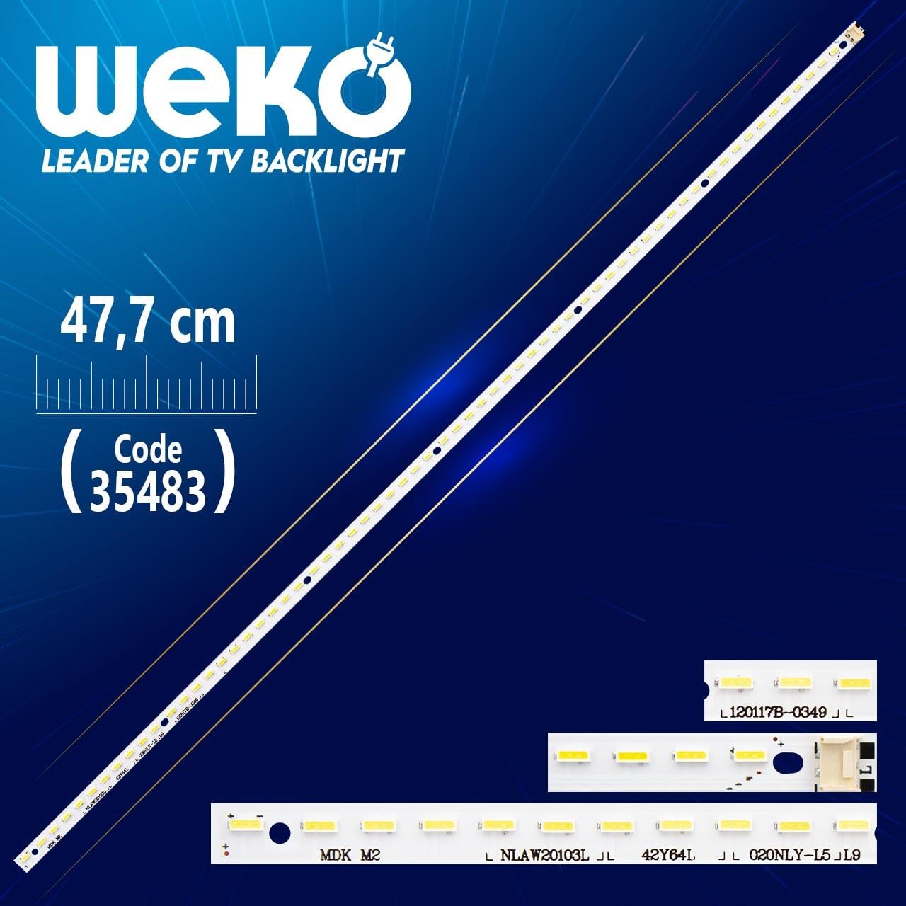 NLAW20103L - 42Y64L - 020NLY-L4 - L6 - 110115A - 0198 MDK M2  - 47.7 CM 64 LEDLİ - (WK-1029)