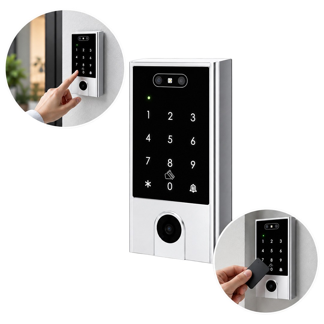 NOVACOM NC-SKV5QR-WP TTLOCK YÜZ TANIMA/KART/ŞİFRE/BLUETOOTH/IP67 AKILLI GEÇİŞ KONTROL TERMİNALİ