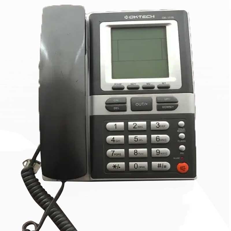 OKTECH OK-1116 SANTRAL UYUMLU EKRANLI KABLOLU MASAÜSTÜ TELEFON