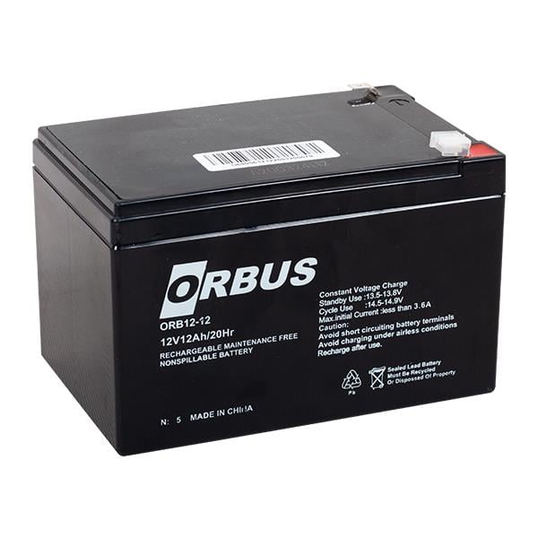 ORBUS ORB12-12 12 VOLT - 12 AMPER AKÜ (151 X 98 X 95 MM)