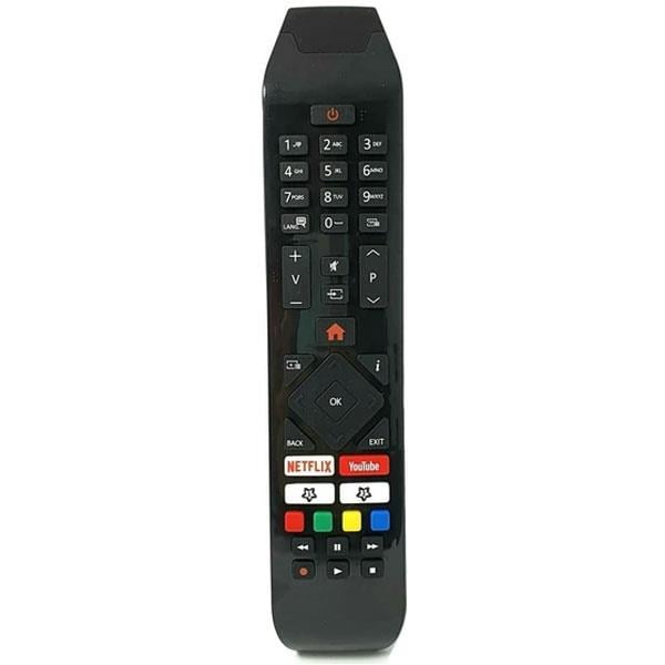 ORJİNAL KL HITACHI RCA343140/41 YOUTUBE-NETFLIX-PRIME VIDEO TUŞLU SİYAH LCD LED TV KUMANDA