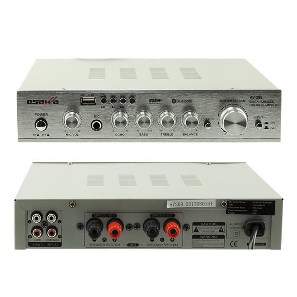 OSAWA AV-299 MİNİ-2X80W 160 WATT USB/SD/BT-TRAFOSUZ ANFİ (BASS*TİZ*BALANS)