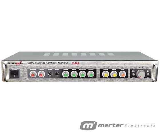 OSAWA K-008 150 WATT STEREO 4 MİK GİRİŞLİ USB*SD*BT TRAFOSUZ ANFİ (BASS*TİZ*BALANS)