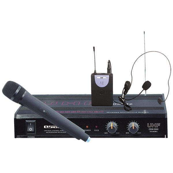 OSAWA OSW-5500 VHF 2 EL 1 YAKA KABLOSUZ TELSİZ MİKROFON