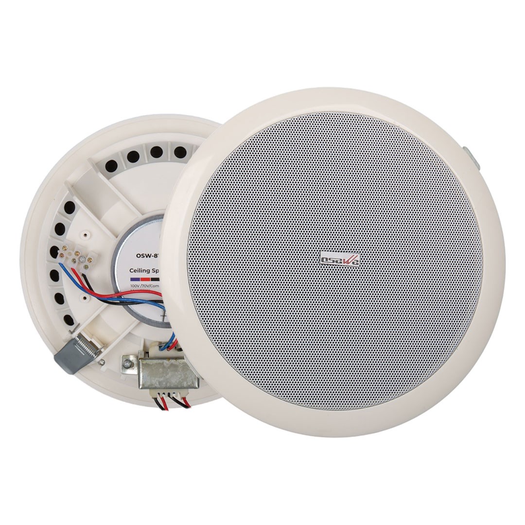 Osawa OSW-818 20 Cm Alçıpan Trafolu Hoparlör Beyaz Fiyatı - Merter Elektronik