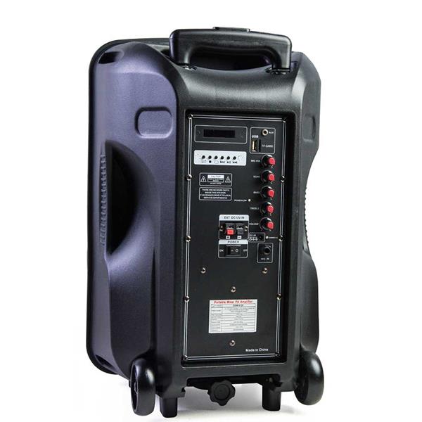 OSAWA OSW-9125 VHF EL MİKROFONLU USB*SD*BT TEKERLEKLİ SEYYAR ANFİ(125 WATT)