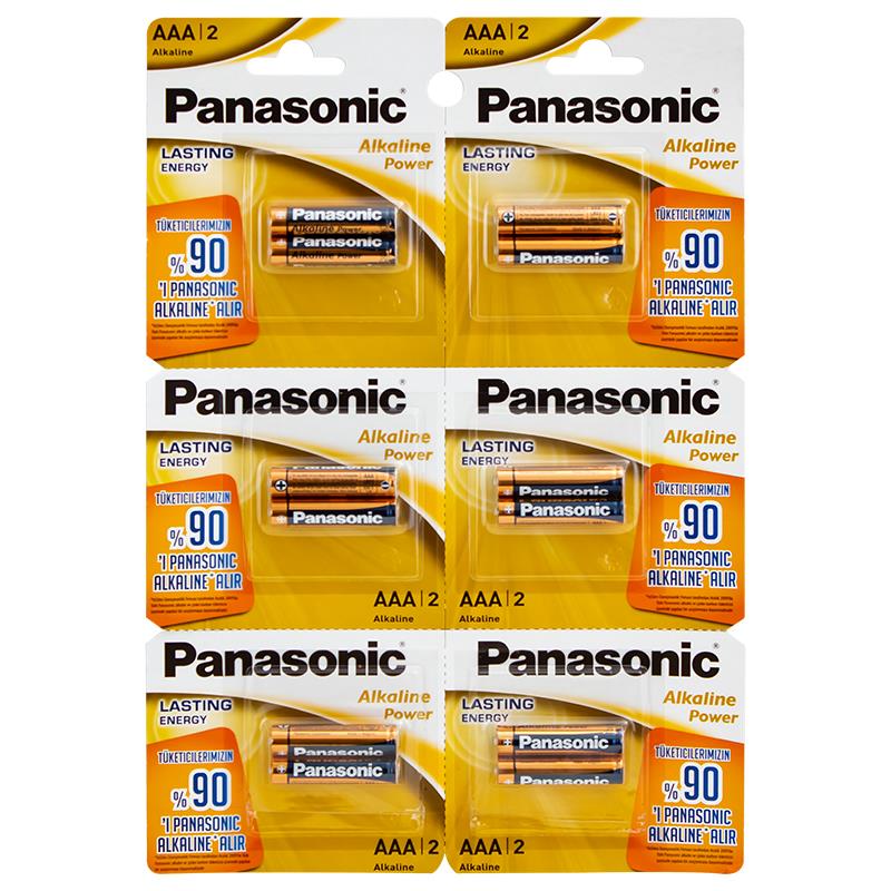 PANASONIC ALKALİN AAA İNCE PİL (12Lİ KARTELA PAKET FİYATI) * LR03APB/12BP TU (LR03REB/12BB)