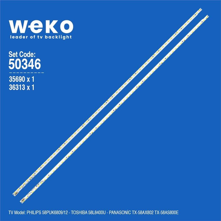 Philips 58PUK6809/12 58'' inç 2 Adet Tv Led Bar Fiyatı - Merter