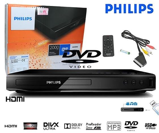 PHILIPS DVP2880 HDMI-USB DVD PLAYER