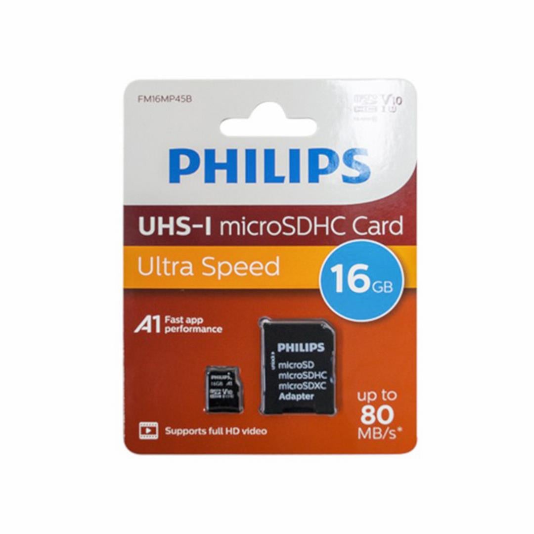 PHILIPS FM16MP45B/00 UHS-1 16GB 80MB/S SİYAH SD KART/MICRO SD KART