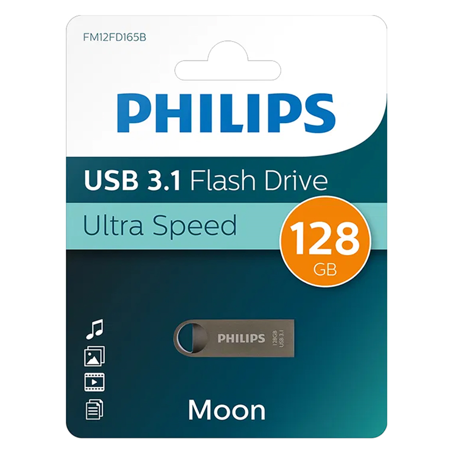 Philips Moon FM12FD165B/00 128GB USB 3.1 Flash Bellek Fiyatı - Merter Elektronik