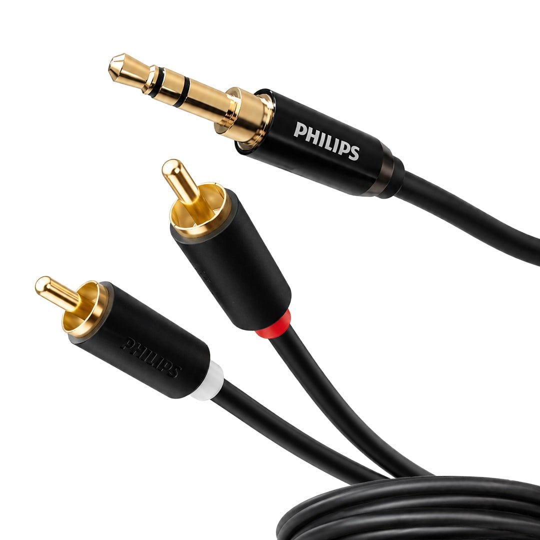 PHILIPS SWR2121B/93-2 3.5MM TO 2XRCA 2 METRE KABLO