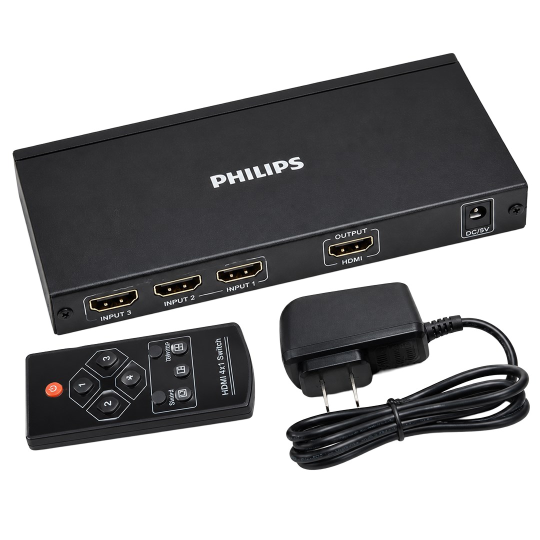 PHILIPS SWR9101W/93 4 IN 1 OUT HDMI SPLITTER