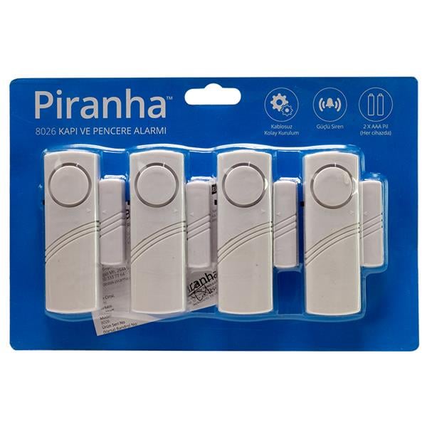 PIRANHA 8026 KAPI VE PENCERE ALARMI KABLOSUZ (4LÜ TAKIM)