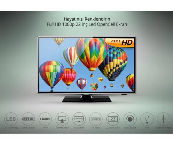 PIRANHA LE-2248 22 FULL HD LED TV
