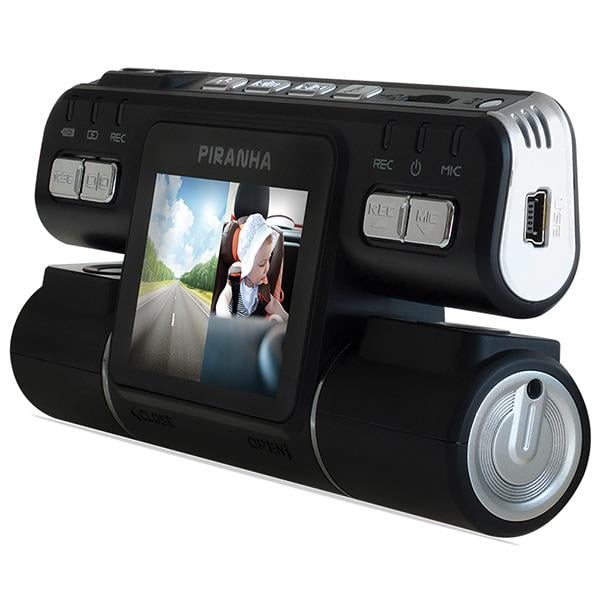 PIRANHA SPYCAM W TYPE HD ÇİFT KAMERALI ARAÇ İÇİ VİDEO KAMERA