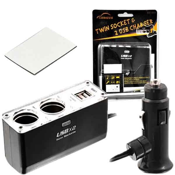 PLATOON PL-8990 USB+2Lİ ÇAKMAK ÇOKLAYICI
