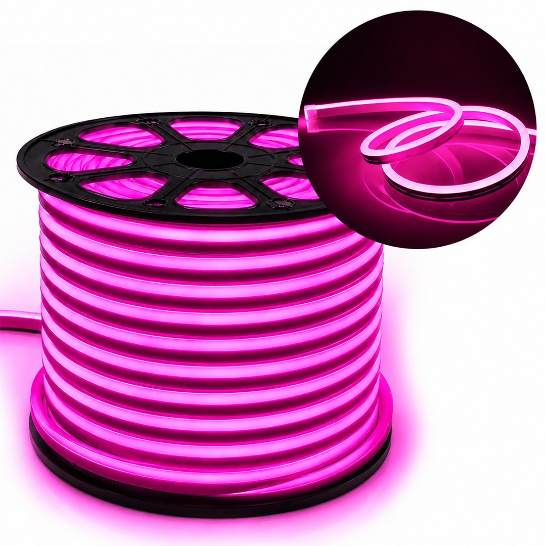 Powermaster 100 Metre 12 Volt Fuşya Neon Şerit Led Fiyatı - Merter Elektronik