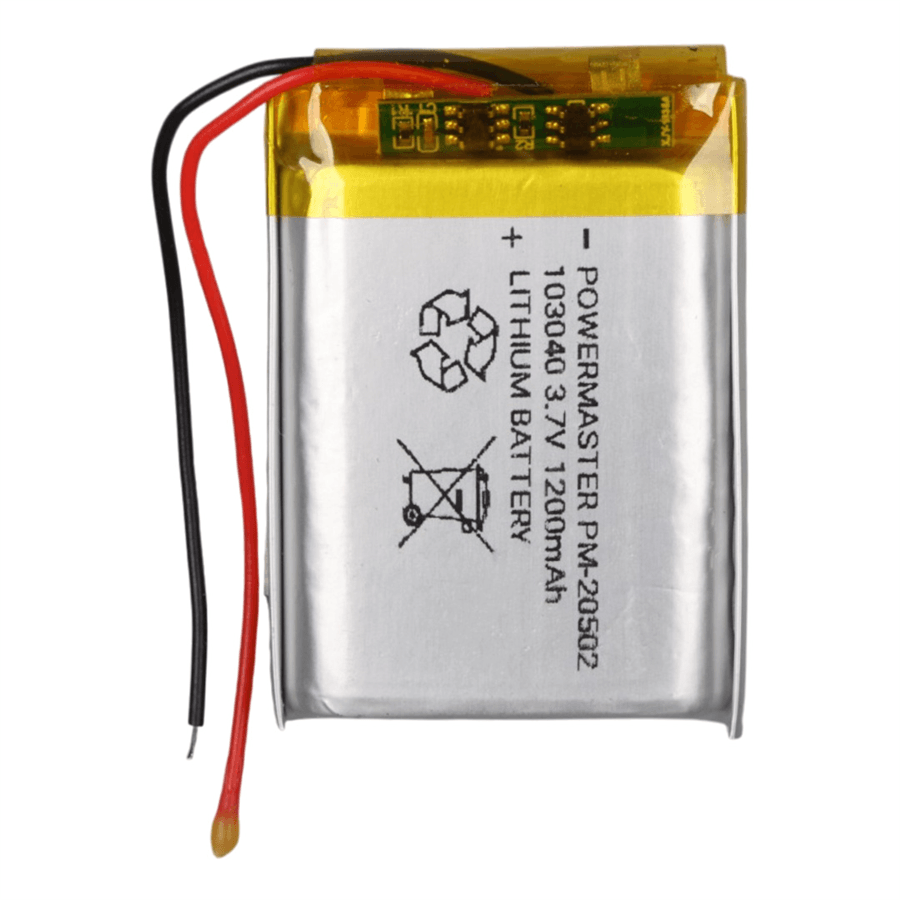 PowerMaster 103040 3.7 Volt 1200 mAh Lityum Polimer Pil Fiyatı - Merter Elektronik