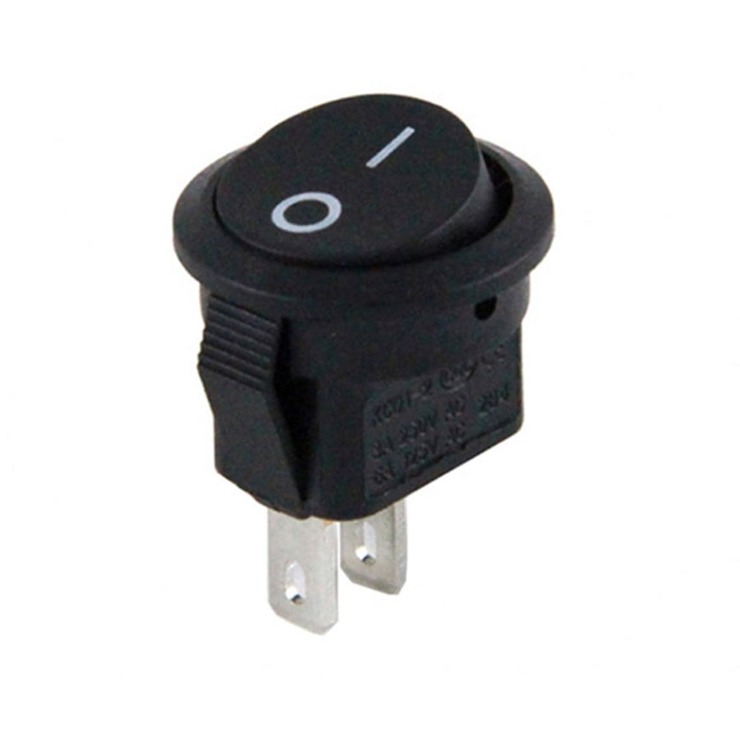 POWERMASTER 15MM MİNİ SİYAH YUVARLAK IŞIKSIZ ON-OFF 0-1 ANAHTAR IC-134E 17X22MM