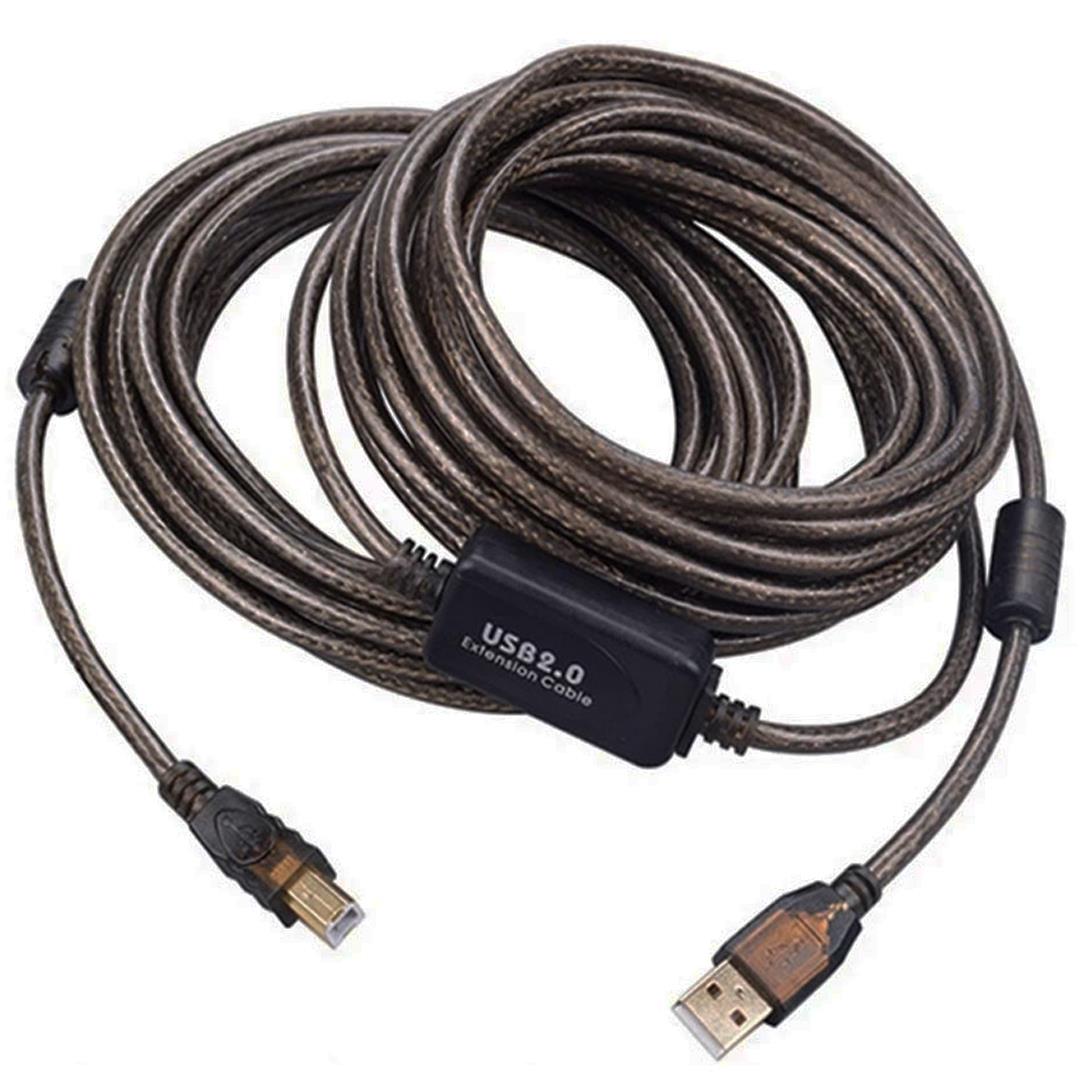 POWERMASTER 2.0 ŞEFFAF ÇİP SETLİ 10 METRE USB YAZICI KABLOSU