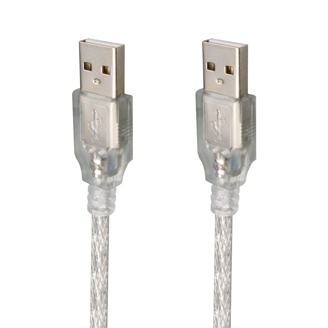 POWERMASTER 3 METRE 2.0V ŞEFFAF USB ERKEK-ERKEK KABLO