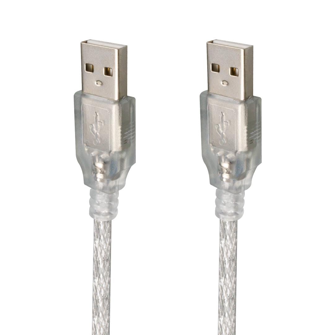 POWERMASTER 3 METRE 2.0V ŞEFFAF USB ERKEK-ERKEK KABLO