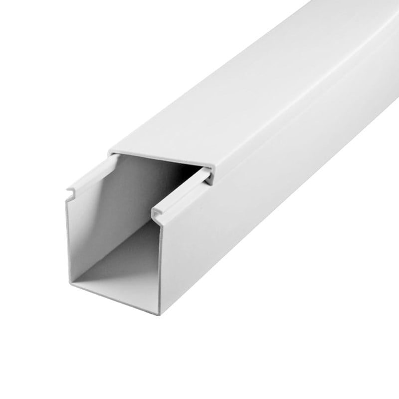 POWERMASTER 40X40 YAPIŞKAN BANTLI PVC KABLO KANALI - 1 BOY 2 METRE (PAKETİ:36 BOY:72 METRE)