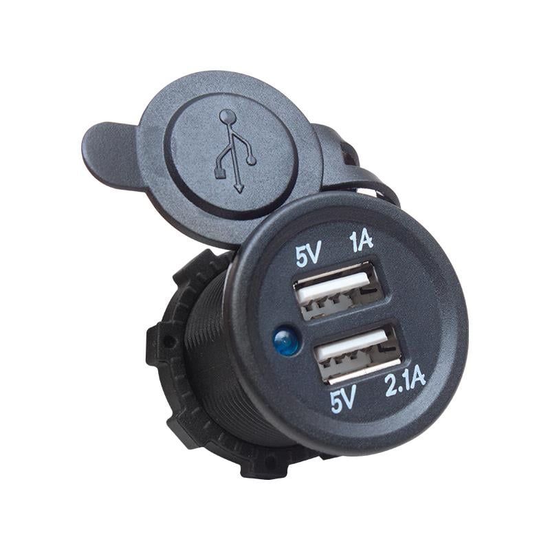 POWERMASTER 5V-2.1A/5V-1A ŞASE TİPİ OTO USB ŞARJ