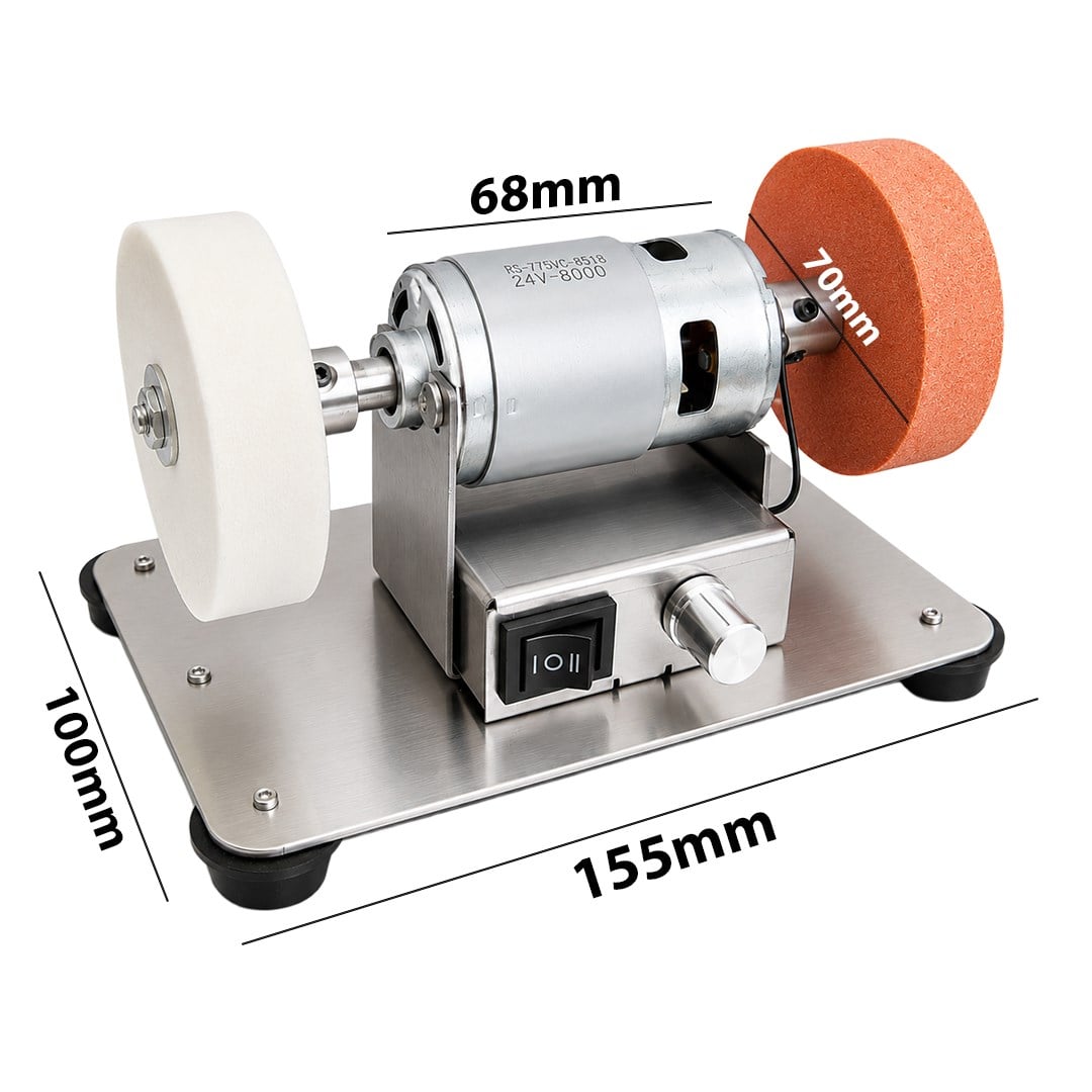 Powermaster AJ001 Mini Masaüstü Taşlama ve Bileme Makinesi - 24V
