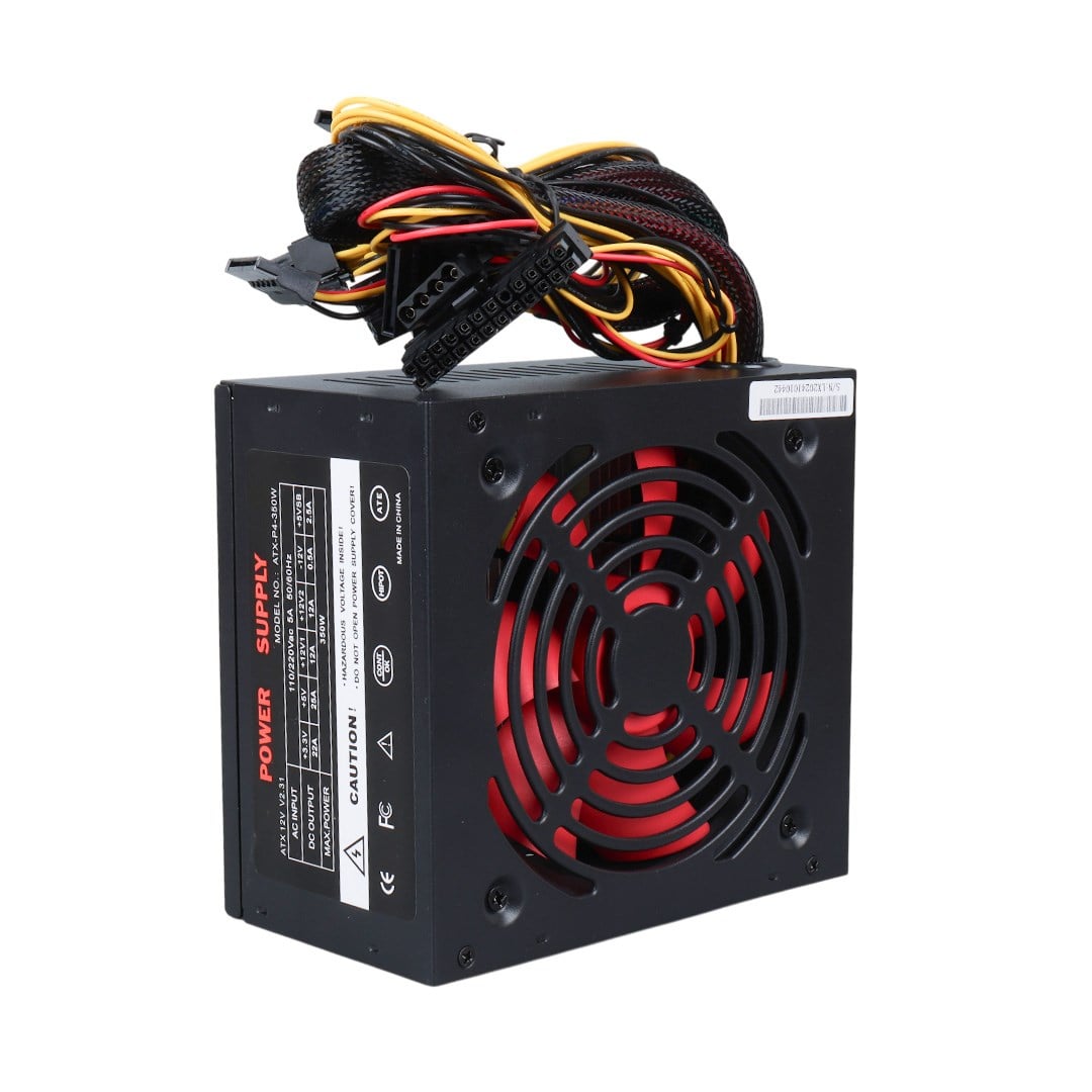 POWERMASTER ATX-P4-350W 12V V2.3 20+4 PIN 350 WATT PEAK POWER SUPPLY