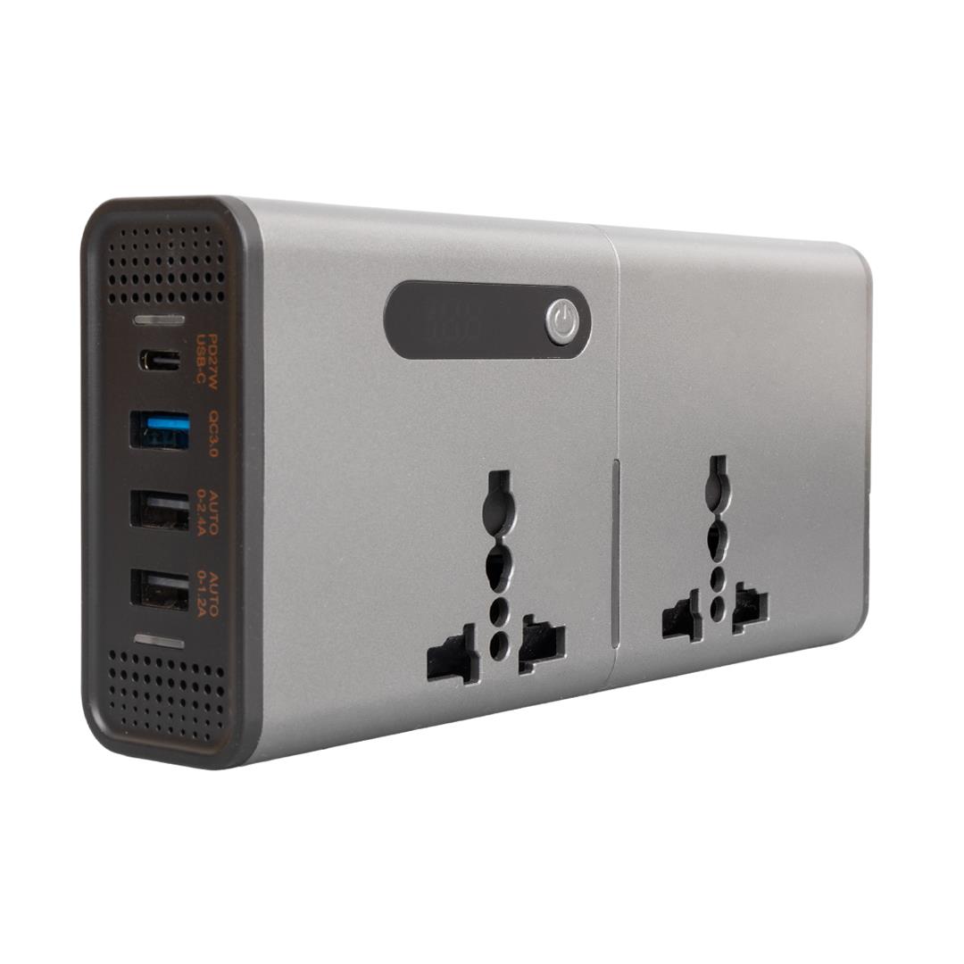 POWERMASTER CZ04/12V-24V 12-24 VOLT 200 WATT 3 USB + TYPE-C GİRİŞLİ ARAÇ POWER INVERTER