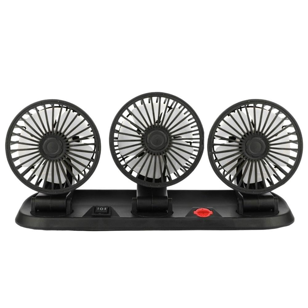 POWERMASTER FAN40 12 VOLT DC ÇAKMAKLIKLI MİNİ 3LÜ PLASTİK ARAÇ FANI