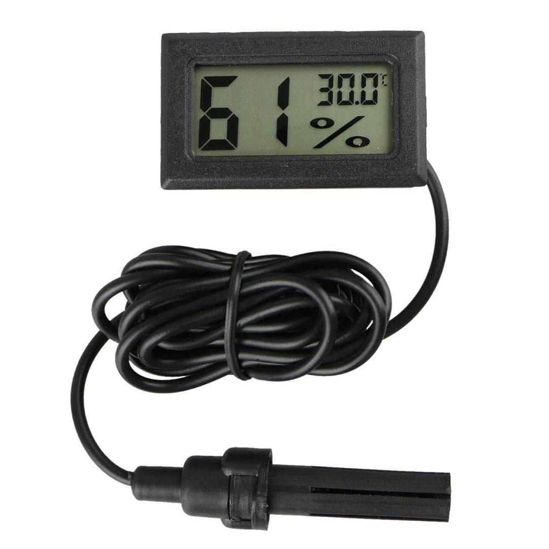 POWERMASTER FY-12 MİNİ LCD DİJİTAL TERMOMETRE NEM ÖLÇER PROBLU