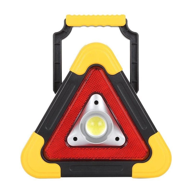 POWERMASTER HB-6609 ÜÇGEN 500 LUMEN SOLAR ŞARJLI ÇOK FONKSİYONLU REFLEKTÖR IŞIKLI İKAZ LAMBASI